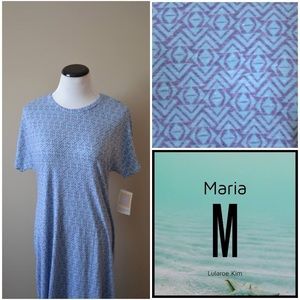 Lularoe Maria Medium NWT Blue and Purple